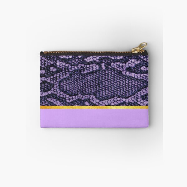 Item preview, Coloured snake print on purple, golden lining designed and sold by ColorsHappiness.