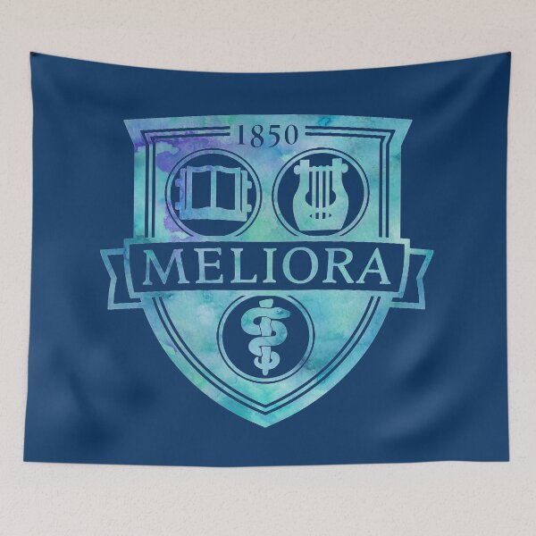 Item preview, Meliora University of Rochester Watercolor Logo Design in Blue designed and sold by Syanis Yarí Vargas González.