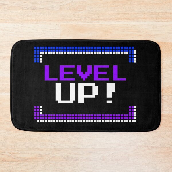 Item preview, Level Up 80s Gamer Gaming Computer Game Blue Purple designed and sold by CreatedbyJR.