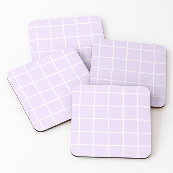 Item preview, Light Pastel Purple & White Grid Pattern designed and sold by SimpliChic.