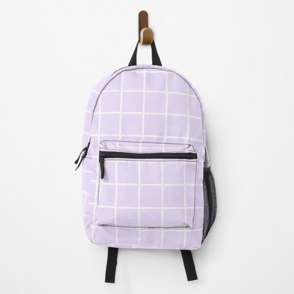Item preview, Light Pastel Purple & White Grid Pattern designed and sold by SimpliChic.