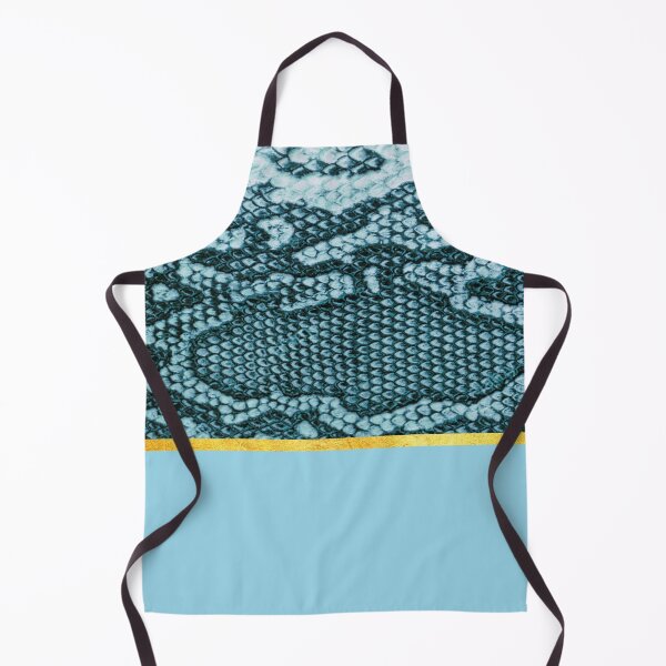 Item preview, Coloured snake print on blue, golden lining designed and sold by ColorsHappiness.