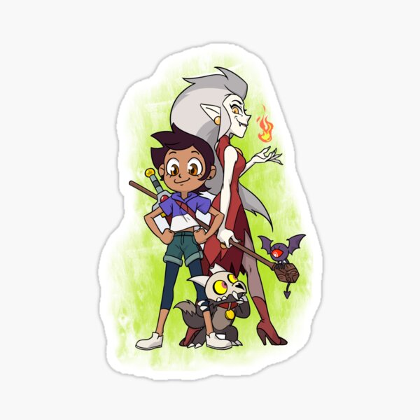 Eda King and Luz (The owl house) Sticker