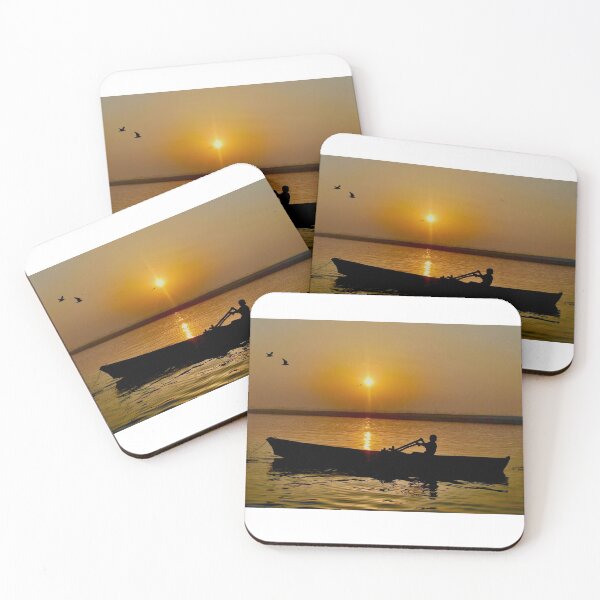 Item preview, Man rowing a Boat on the Ganges River designed and sold by armaher7.