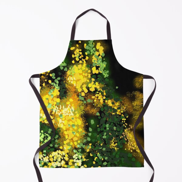 Item preview, Green Yellow Black Abstract Art designed and sold by MonksandZappa.