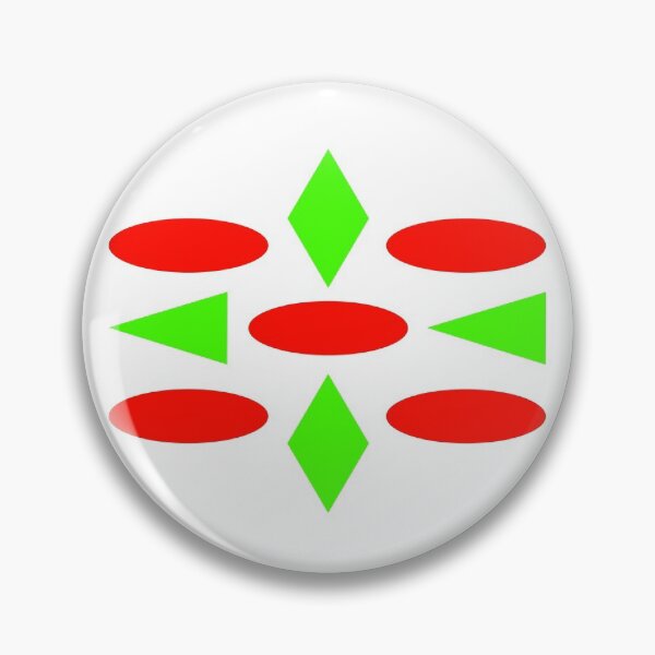 Item preview, Green And Red Ovals and Diamonds designed and sold by EdwardMonet.