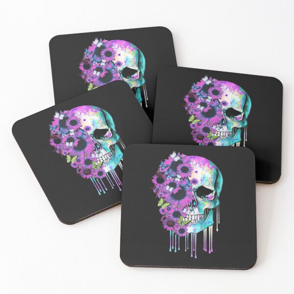 Item preview, Human anatomy Skull Colorfull sunflowers,Bones and Botany designed and sold by Collagedream.