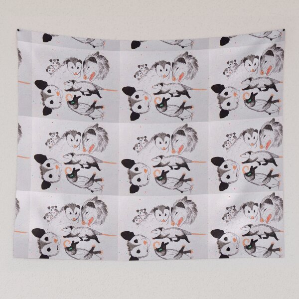 Item preview, Watercolour Possums designed and sold by Ashley Gagnon.