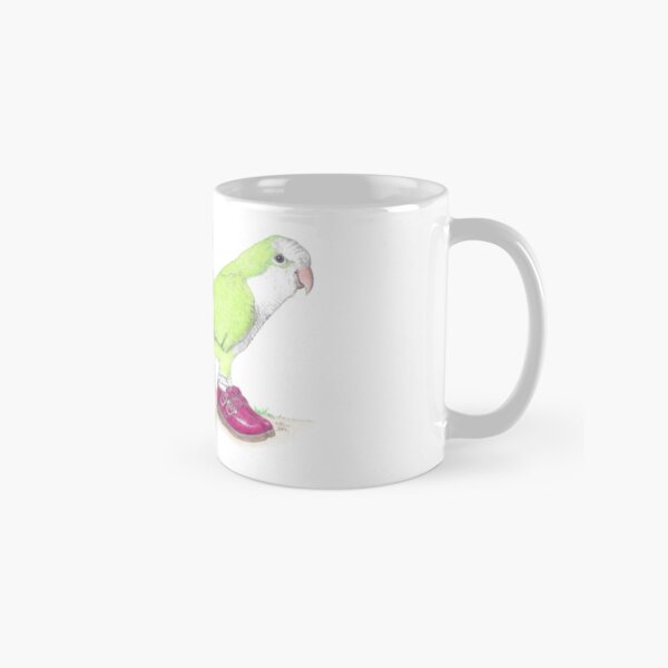 Item preview, Quaker parrot in Mary Janes designed and sold by JimsBirds.