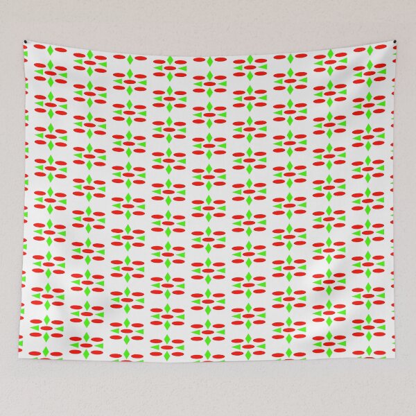 Item preview, Green And Red Ovals and Diamonds designed and sold by EdwardMonet.