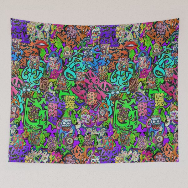 Item preview, Graffiti 37 tapiz 6 designed and sold by Diego Manuel Rodriguez.