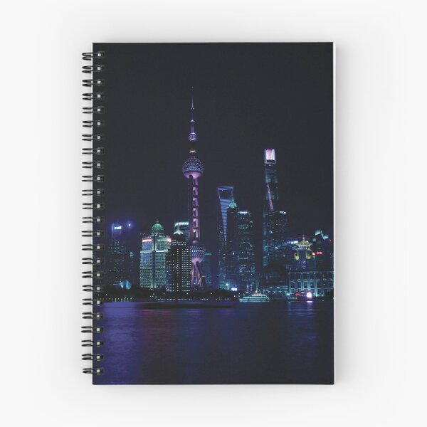 Item preview, Shanghai city panoramic view across Huangpu river in the night. Souvenir from China, from Shanghai. designed and sold by 2AcesDesign.