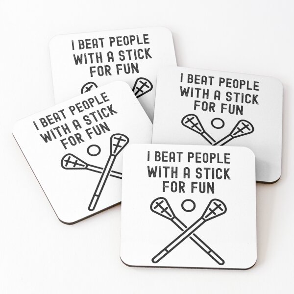 Item preview,  Beat People With A Stick For Fun - Funny Lacrosse Player designed and sold by m95sim.