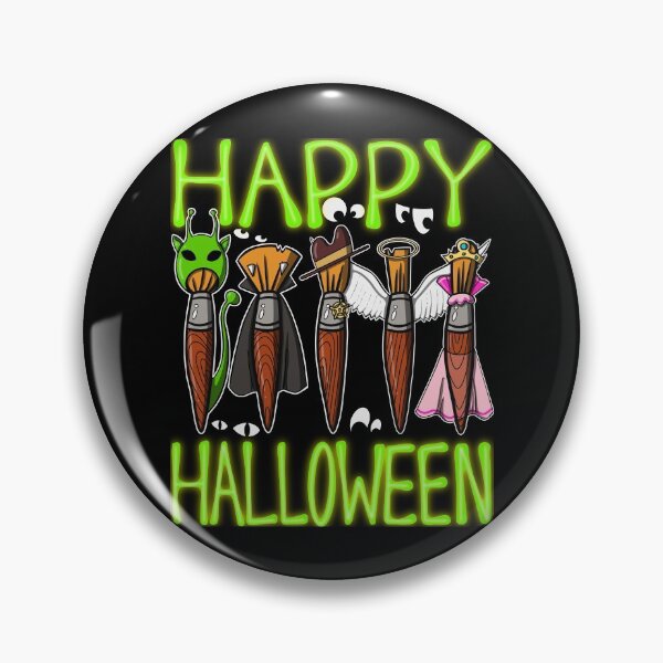 Item preview, Happy Halloween a Variety of Paintbrushes with Costumes  designed and sold by thecraftace.