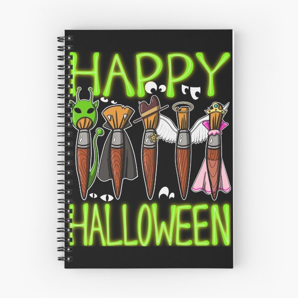 Item preview, Happy Halloween a Variety of Paintbrushes with Costumes  designed and sold by thecraftace.