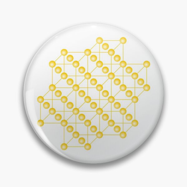 Item preview, Gold Crystal Structure designed and sold by ChemisTees.
