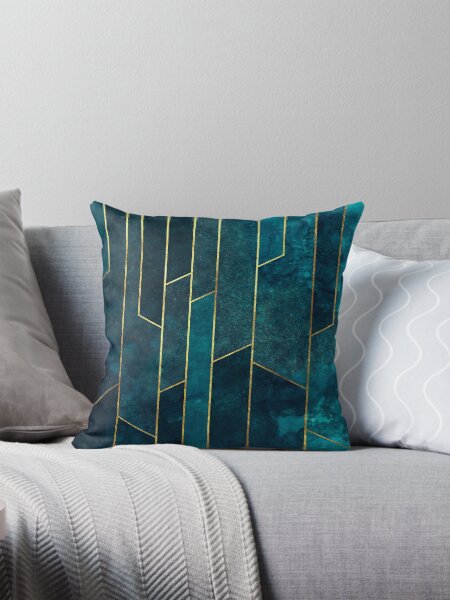 Item preview, Teal Gold Geometric designed and sold by themadesigns.