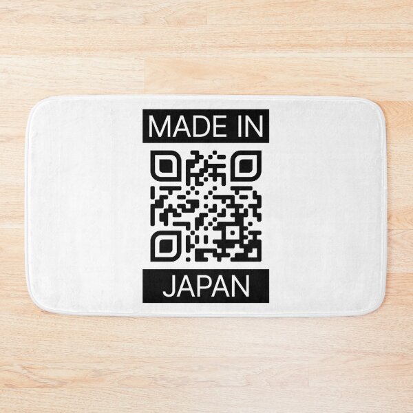 Item preview, Made In Japan With QR Code (Black) designed and sold by BunnyPrinceDegn.