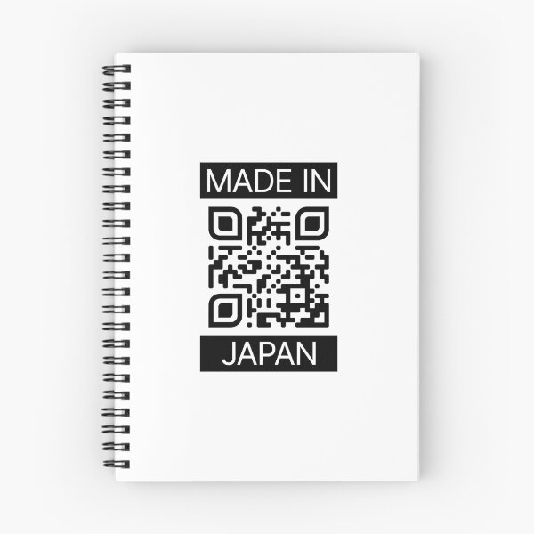 Item preview, Made In Japan With QR Code (Black) designed and sold by BunnyPrinceDegn.