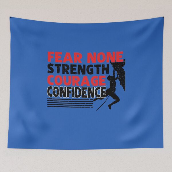 Item preview, Awesome "Fear None: Strength, Courage, Confidence" graphic art for the dominate mindset designed and sold by AyeAyeBeans.