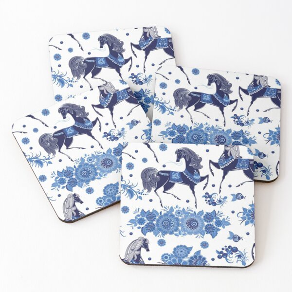 Item preview, Horse Blue  || Horse Background designed and sold by Jessi Review.