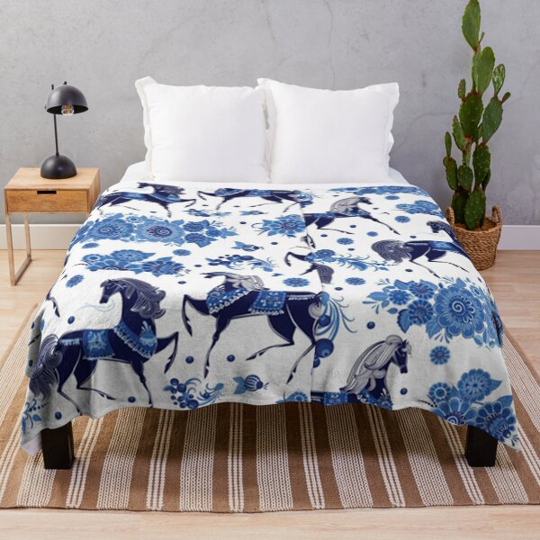 Item preview, Horse Blue  || Horse Background designed and sold by Jessi Review.