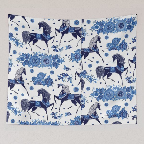Item preview, Horse Blue  || Horse Background designed and sold by Jessi Review.