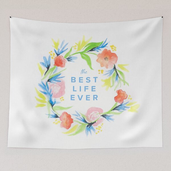 Item preview, The Best Life Ever Watercolor designed and sold by Bonnie Kittle.