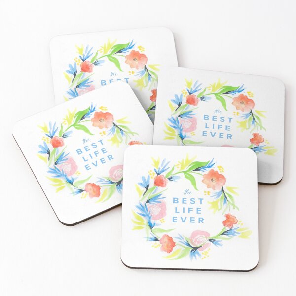 Item preview, The Best Life Ever Watercolor designed and sold by Bonnie Kittle.