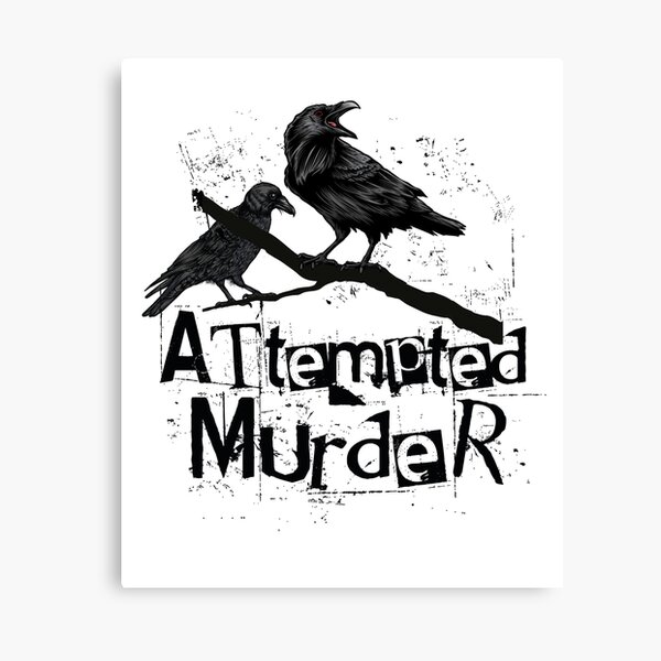 Attempted Murder Crowsand & Ravens Funny Crow Shirt Birds Shirt