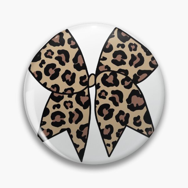 Item preview, Brown, Tan, and Black Leopard Cheetah Print Aesthetic Cheer Hair Bow designed and sold by bowboutique.