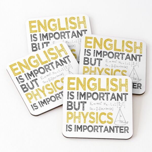 Item preview, Funny English Is Important But Physics Is Importanter Apperal. Great Gift Idea for Students, Teacher, Men and Women designed and sold by Noahlaz.