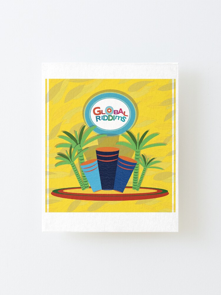 Alternate view of Golbal Riddims - Compilation Cover Art (4) Mounted Print
