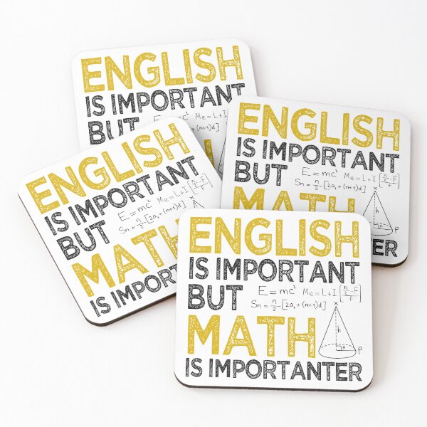 Item preview, Funny English Is Important But Math Is Importanter Apperal. Great Gift Idea for Students, Teacher, Men and Women designed and sold by Noahlaz.