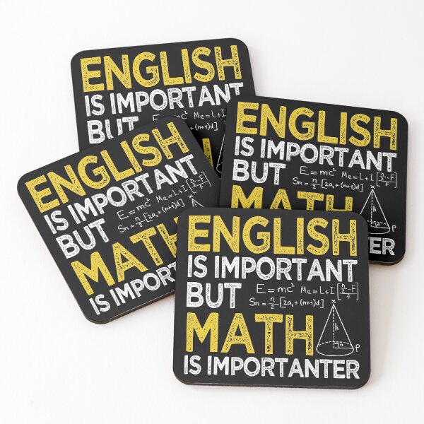 Item preview, Funny English Is Important But Math Is Importanter Apperal. Great Gift Idea for Students, Teacher, Men and Women designed and sold by Noahlaz.