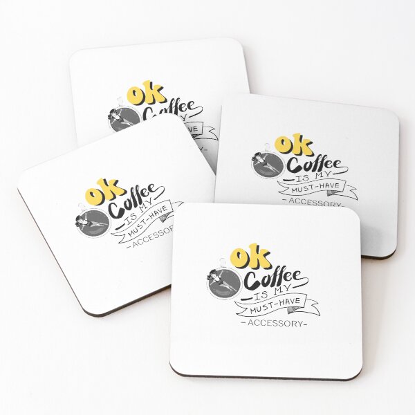 Item preview, OK Coffee is my number one accessory designed and sold by In A Word | Minimal Statement Wear.