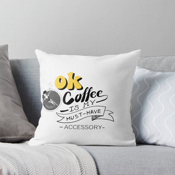 Item preview, OK Coffee is my number one accessory designed and sold by In A Word | Minimal Statement Wear.