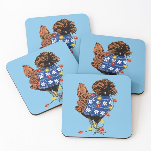 Item preview, Golden-Laced Polish Chicken In Ugly Christmas Sweater Tangled In Lights designed and sold by iamgirl1.