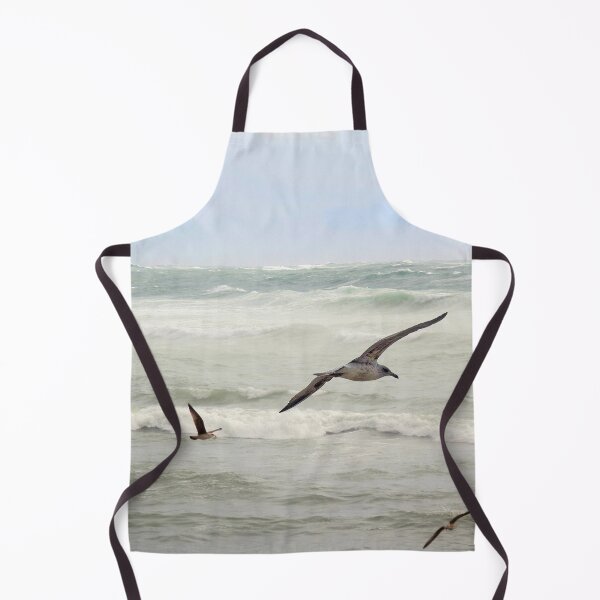 Item preview, Seagulls flying over rough sea designed and sold by Anna Lemos.