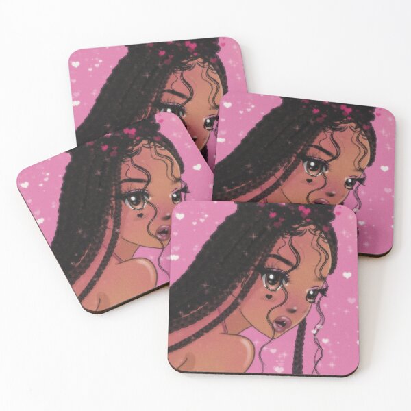 Item preview, Anime Girl Pink & Black designed and sold by SayItWithYours.