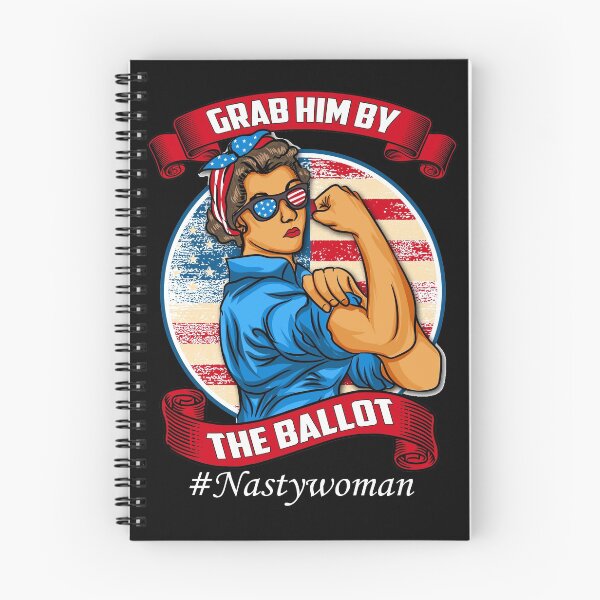 Item preview, Grab Him By The Ballot Vote Democrat Vintage Nasty Woman Tee designed and sold by PrintOfi.