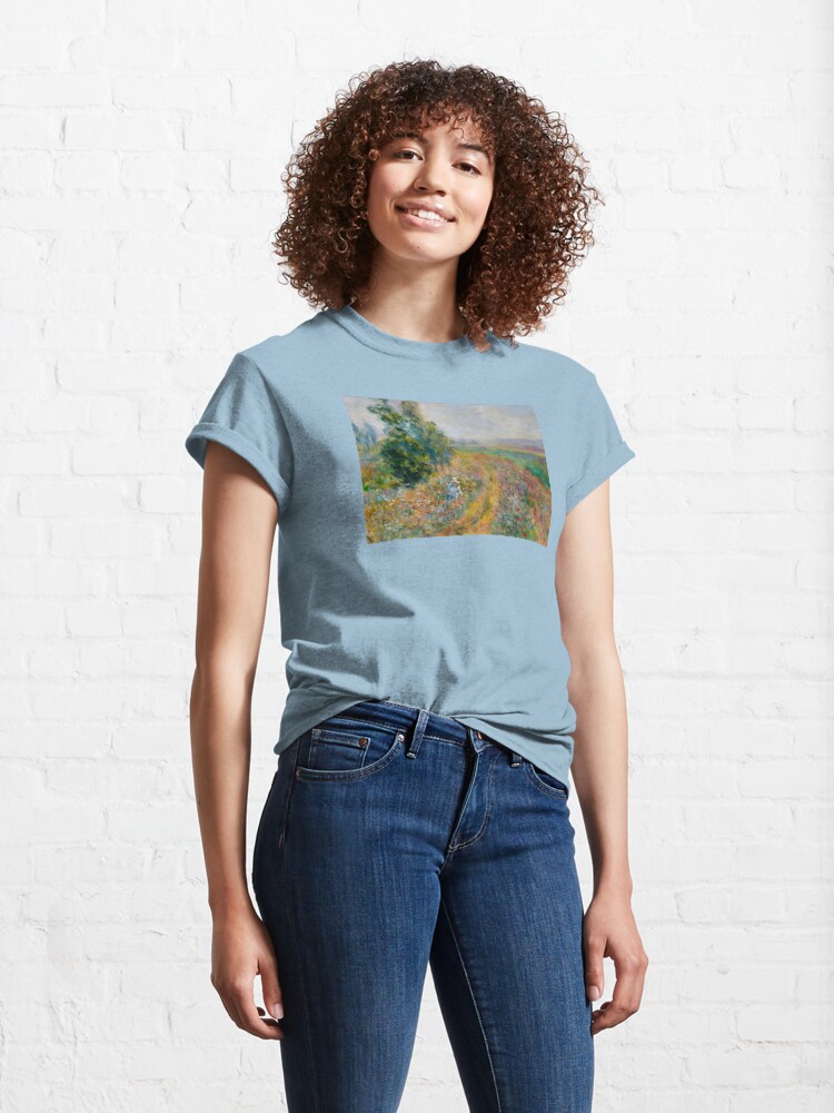 Alternate view of Impressionist Painting-"Sally" by Mary Pat Forrest-Fields of Flowers Classic T-Shirt