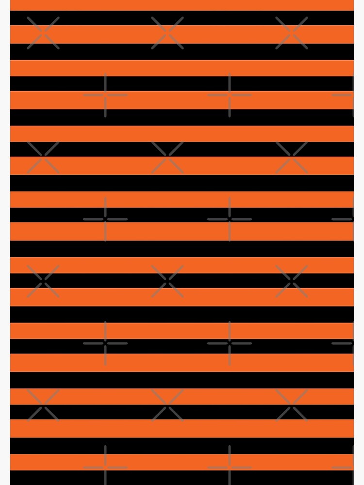 Halloween Stripes - Black and Orange - Classic striped pattern by Cecca Designs by Cecca-Designs
