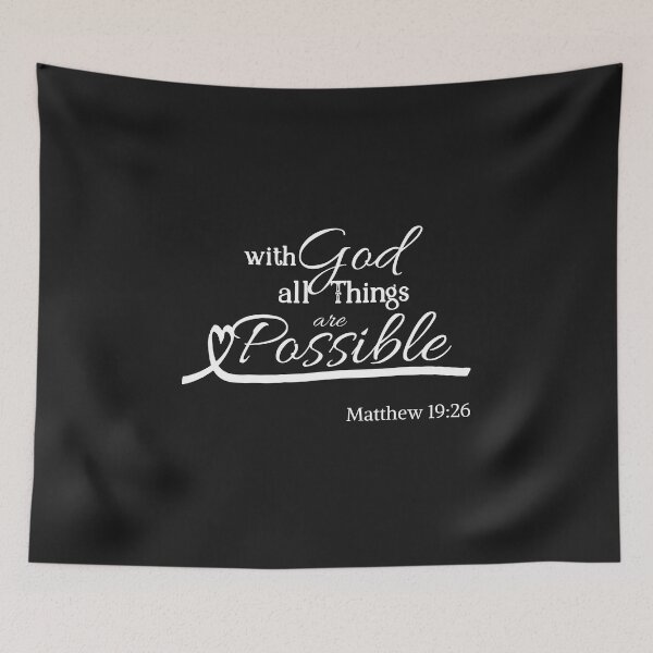 Item preview, With God all things are Possible designed and sold by JJs-Tees.