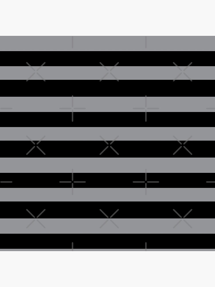 Black and Grey horizontal stripes - Classic striped pattern by Cecca Designs by Cecca-Designs