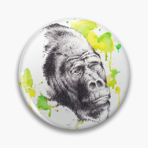 Item preview, Gorilla portrait designed and sold by Listenes.