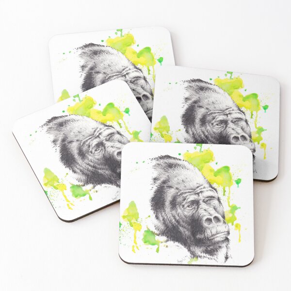Item preview, Gorilla portrait designed and sold by Listenes.