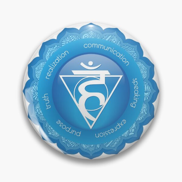 Item preview, Throat Chakra Mandala - 52 BWG designed and sold by chakraplaza.