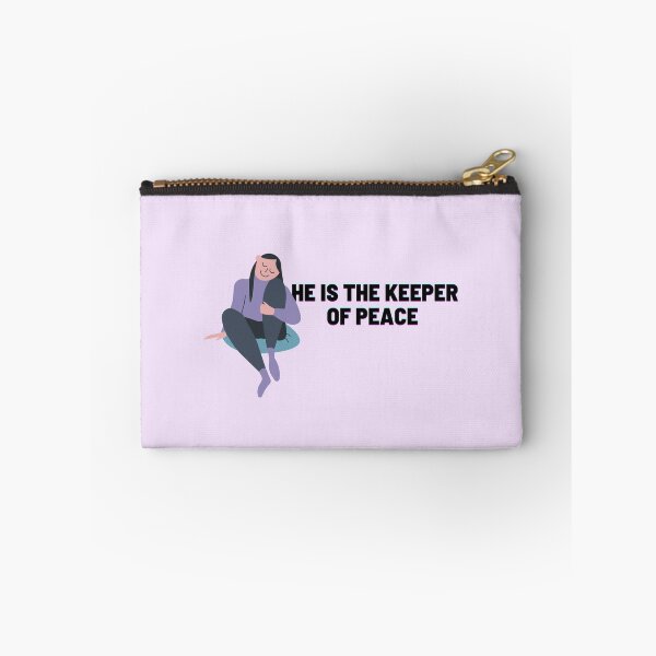 Item preview, He Is The Keeper of Peace Aesthetic Christian Girl Cartoon designed and sold by The Lord's Love Line.