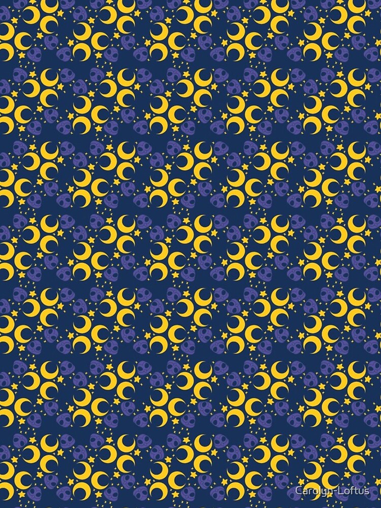 Night Owls, Main Pattern (Blue) by Carolyn-Loftus
